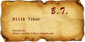Bilik Tibor névjegykártya